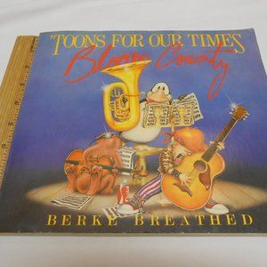 Excellent PB BOOK: Toons For Our Times Bloom County Berke, Breathed 1984 📘🔥